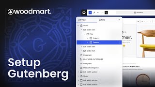 How to install WoodMart and setup Gutenberg as a page builder
