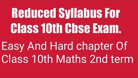 #Deleted syllabus Of #class10th #cbse #2ndterm Exam