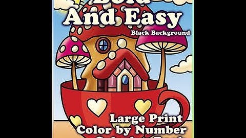 Bold and Easy Color By Number Coloring Book - Color Questopia FLIP THROUGH