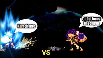 Goku MUI VS Naruto & Sasuke in Jump Force Mugen