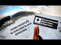 Skiing whistler blackcomb black diamonds via pov  lower mcconkeys boot chutes rogers rush