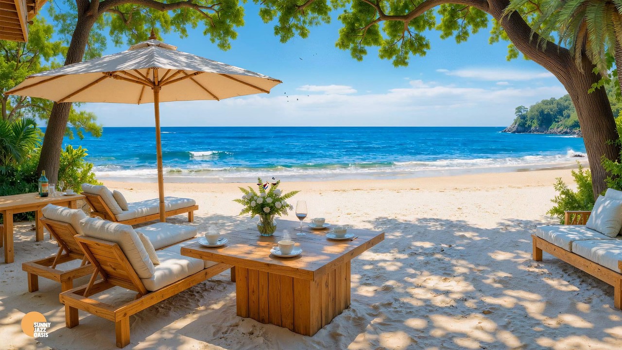 Morning Jazz Glow by the Sea – Bossa Nova for a Balanced Start, Cozy Work & Study Vibes Daily