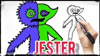 How to draw a new monster Jester from Garten of Banban 4