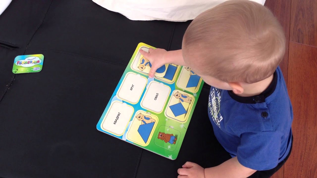 Марк (1,5 год) демонстрирует успехи в геометрии