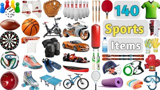 Sports Items Vocabulary ll 140 Sports Items Name in English With Pictures ll Sports Equipments Name