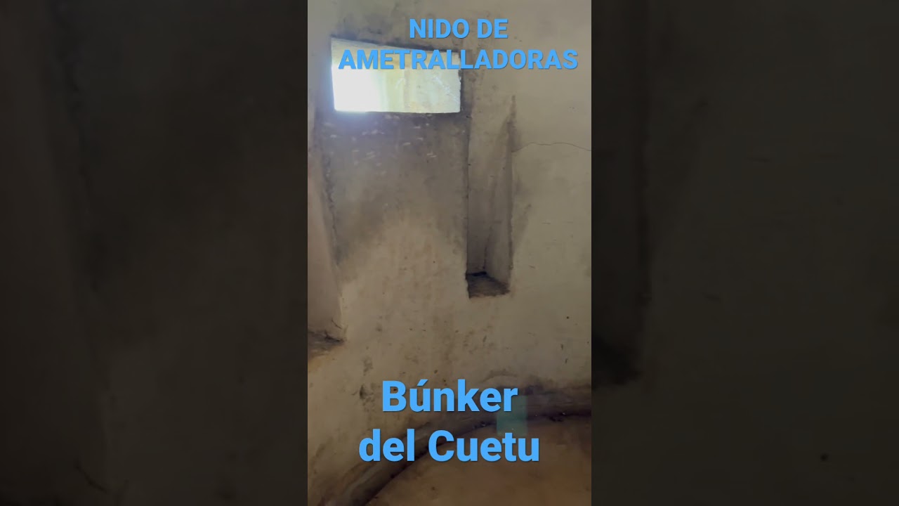 Nido de ametralladoras del búnker del Cuetu. Lugones, Asturias.