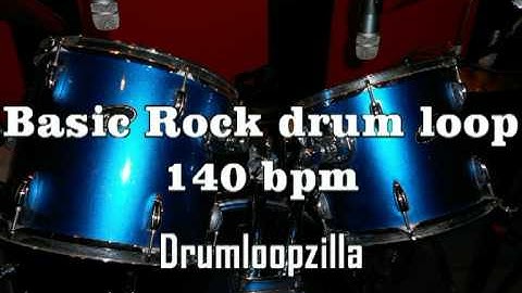 Basic rock drum loop #1 140 bpm