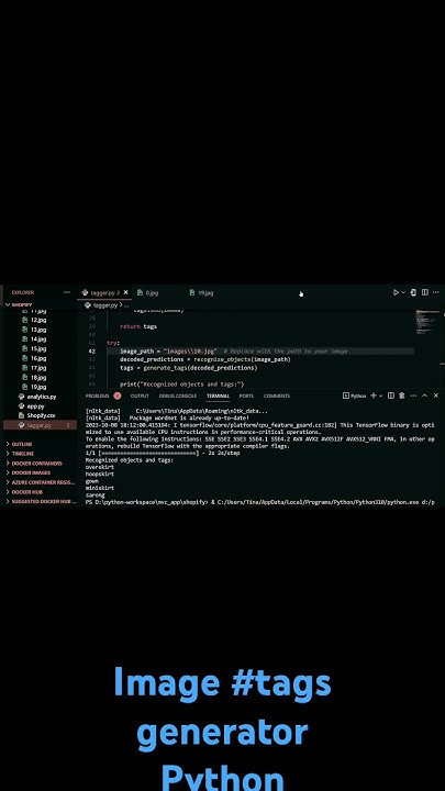Python Image Hashtags Generator #programming #coding #python # ...