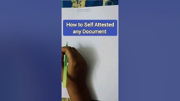 How to Self Attested any Document | Being Pharmacist #shorts