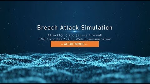 Breach Attack Simulation: Part 8: AttackIQ & Cisco Secure Firewall: AUDIT-Cozy (Bonus some ChatGPT)