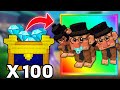 OPENING 100 GOLDEN CHEST in NEW Brainrot Tower Defense! For MYTHIC