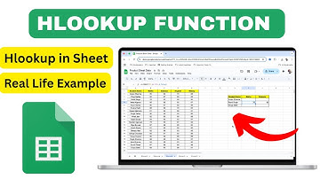 How to Use HLOOKUP Function in Google Sheets | Google Sheets HLOOKUP Example