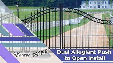 How To Program Estate Swing Allegiant Dual Driveway Gate Opener For Push To Open