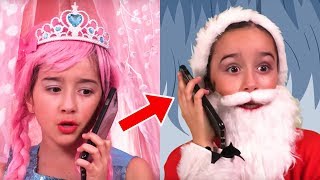 princess olivia calls santa and he answered kiddyzuzaa princesses in real life