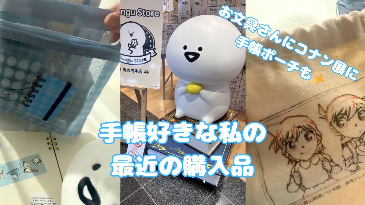【購入品】お文具さんショップにコナン展にプチプラ手帳ポーチに…モリモリの購入品紹介✨️