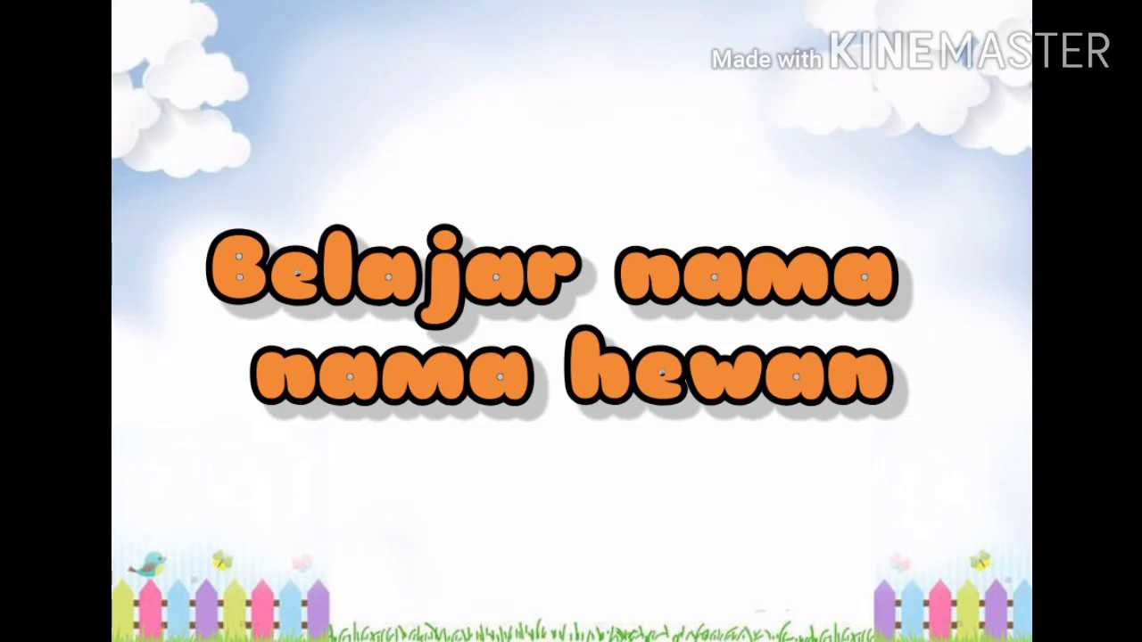 Belajar nama  nama  hewan  part 2 Bahasa Indonesia YouTube