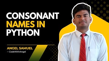 ✅ Print Names Starting with Consonants in Python 🐍 | Simple List Filter Logic 🔤💡#pythonprogram