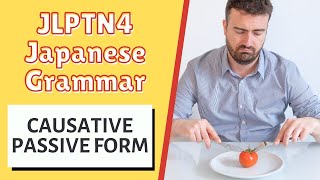 JLPT N4 Japanese Grammar Lesson: How to Use Causative Passive Form in Japanese 日本語能力試験 文法