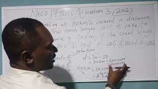 When the NECO Physics Question Hits You Like 😱… 60 km/h, 50 km DONE, 70 km… NOW WHAT?! 🚗💥