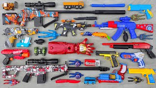 Collecting Senapan NERF war GUNS, Senapan Pistol, Gear Light AK47 Gun, Sniper Rifle, Spiderman Gun