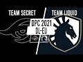 DOTA 2 LIVE - Team Secret VS Team Liquid l DPC EU Upper Division