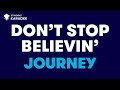 Journey - Don&#39;t Stop Believin&#39; (Karaoke With Lyrics)@StingrayKaraoke