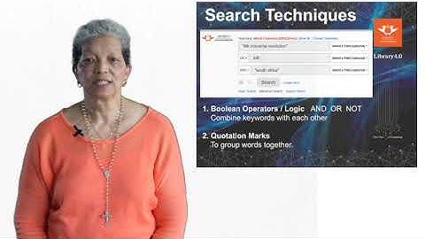 UJ Library - Search tips and techniques by Ester de Broize