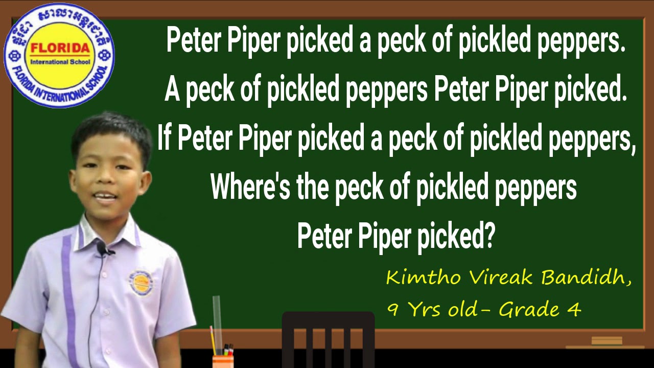 Peter piper picked a pepper. Peter Piper picked a Peck of Pickled Peppers скороговорка. Питер Пайпер скороговорка на английском. Скороговорка на английском Peter Piper. Pickled Peppers скороговорка.