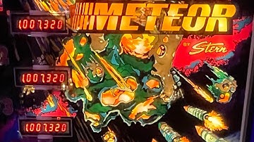 Stern Meteor Pinball, overview before it leaves.