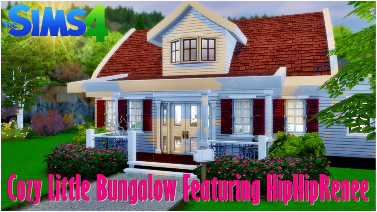 Cozy Little Bungalow || Base Game Shell Furnish || ft HipHipRenee || Speed Furnish || The Sims 4