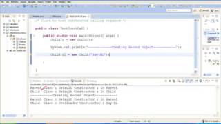 Calling Overloaded Constructor of Parent Class from child Class  Inheritance  super