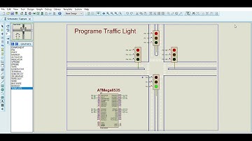 TRAFFIC LIGHT   Proteus 8 Professional   Schematic Capture 2021-04-22