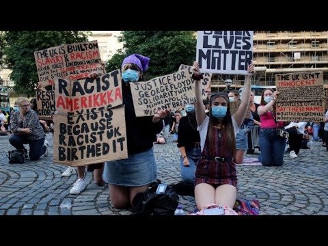 Live: Crowds gather in London for George Floyd protest