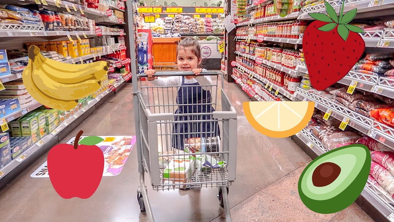 Kids healthy grocery shopping trip ! - YouTube