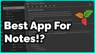 trilium is the perfect note taking app and editor!