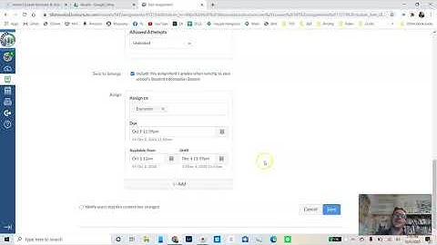 Canvas Assignment Settings