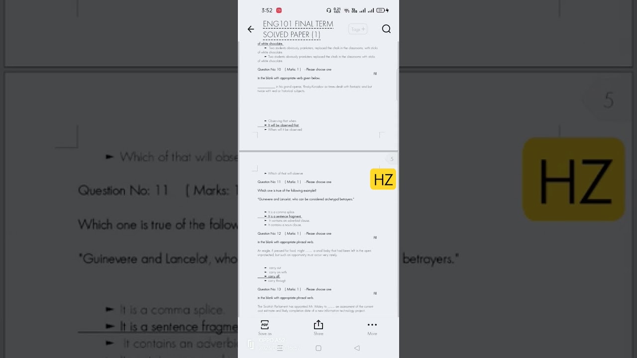 ENG101 FINAL TERM MCQS 
