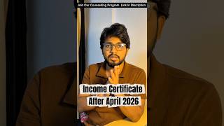 All about Income Certificates #jee2026 #jeemains #udaanvidyapeeth #jeebatch #iit #jee #iitentrance