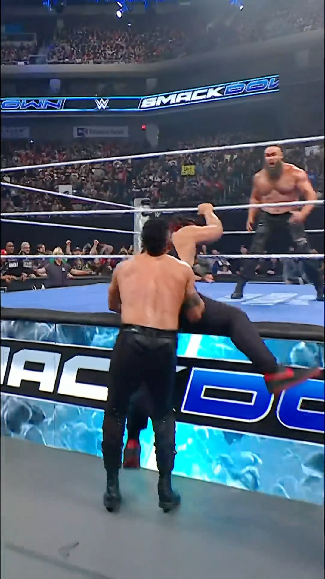 Braun Strowman gets the upperhand on Jacob Fatu
