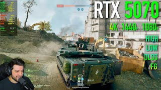 RTX 5070 in Battlefield 6: INSANE Optimization! (1080p, 1440p, 4K Benchmarks)