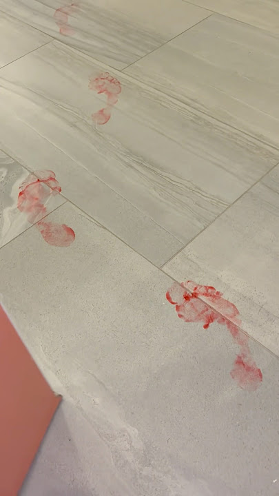Dad Finds Bloody Footsteps Inside Dream Home #shorts