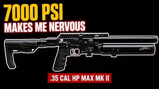 The 9mm AIRGUN I Was AFRAID OF REVIEWING (7000psi HP MAX MK2 35 Cal PCP)