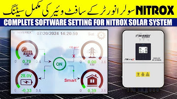 Inverex Nitrox Complete Software Settings | Smart load settings | Battery settings | Software Codes