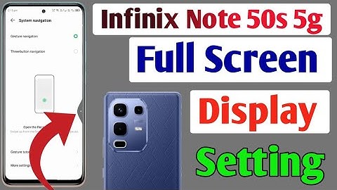 Infinix Note 50s 5g full screen mode settings | How to use full screen display in Infinix Note 50s