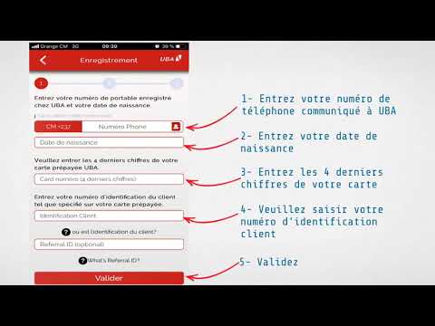 Comment lier sa carte prépayée à UBA mobile banking