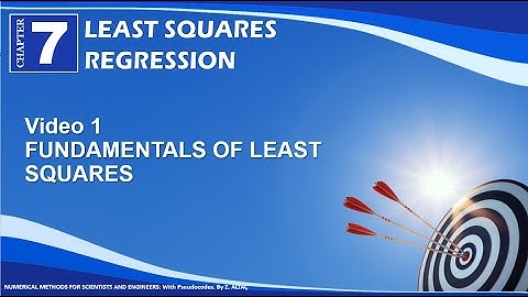 CHP7V1 FUNDAMENTALS OF LEAST SQUARES