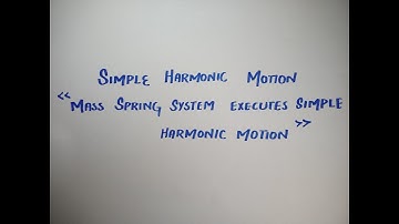 Mass Spring System Executes SHM | Simple Harmonic Motion| Lecture 2|Chapter 10 | Class 10th