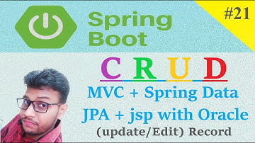 Spring Boot with Spring Data JPA  CRUD Operations (Update) [Hindi] #21