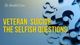 Veteran Suicide: My buddy killed himself and he had my...