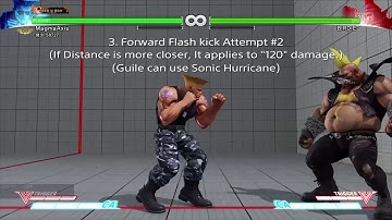 SFV Guile Forward Flash Kick Training